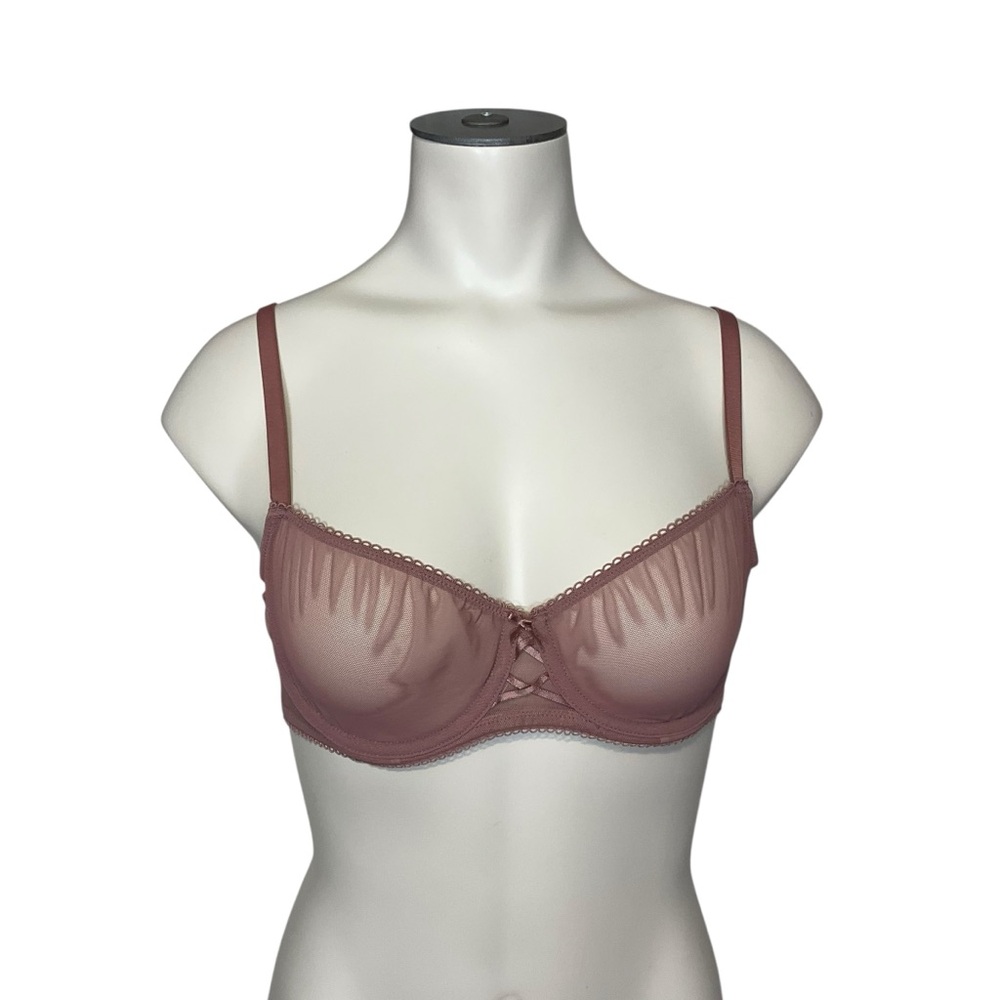 VICTORIA’S SECRET sz 36B Bra Dream Angels Balconette Convertible Underwire Sheer